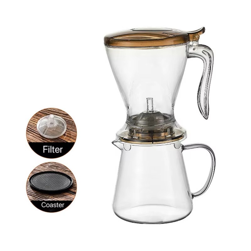 Pour Pot Aluminum - โลโก้ที่กําหนดเอง 600ml เทในพลาสติก Steep Gravity Soaker