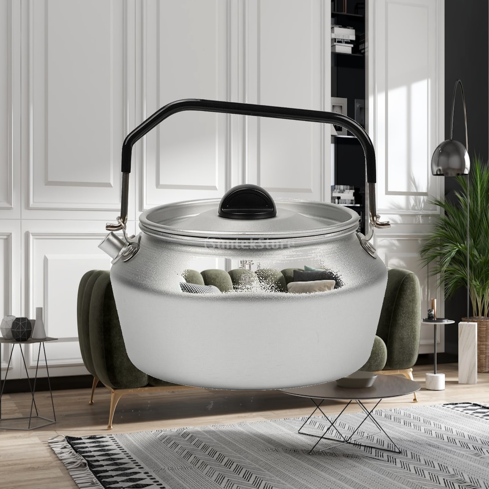 Pour Pot Aluminum - กาต้มน้ำอลูมิเนียมอัลลอยขนาดเล็ก 600 มล. สำหรับตั้งแคมป์กลางแจ้ง พร้อมพวยกาเทน้ำที่เรียบลื่น เหมาะสำหรับการเดินป่า