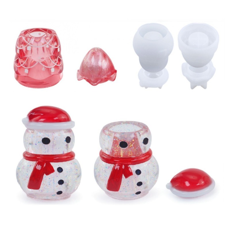 คริสต์มาส Jar อีพ็อกซี่เรซินแม - Kraft Box Candle บทวิจารณ์และราคา