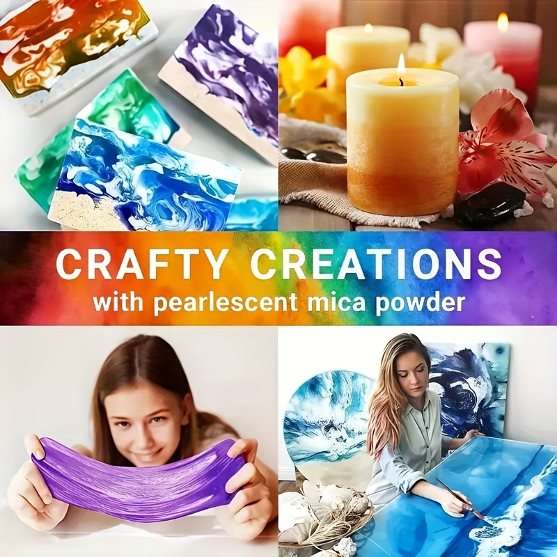 24 สี/8 สี 5 กรัม 0 ผงไมกาสีมุ - Xmas Candle Making บทวิจารณ์และราคา
