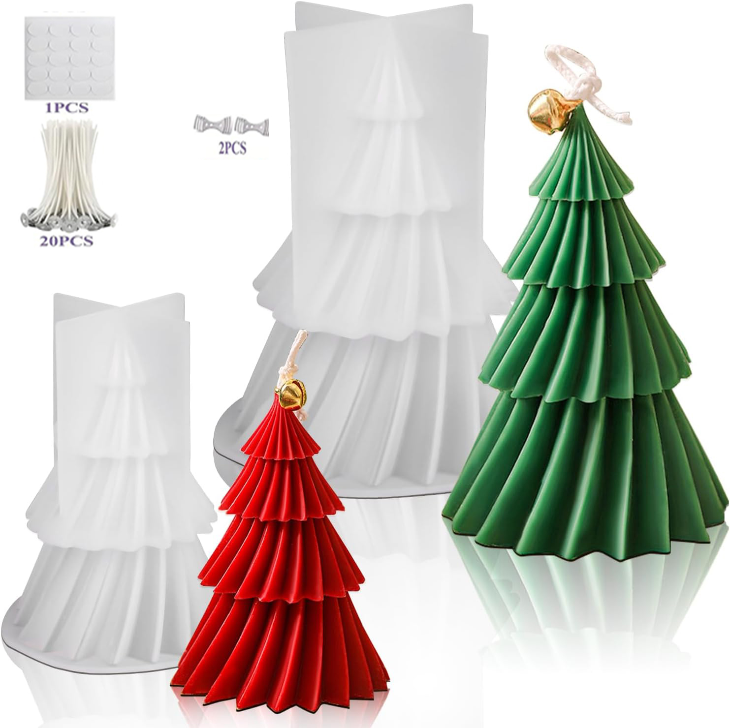 ชุดแม่พิมพ์เทียนซิลิโคนรูปต้นค - Candle Making Kit Xmas บทวิจารณ์และราคา
