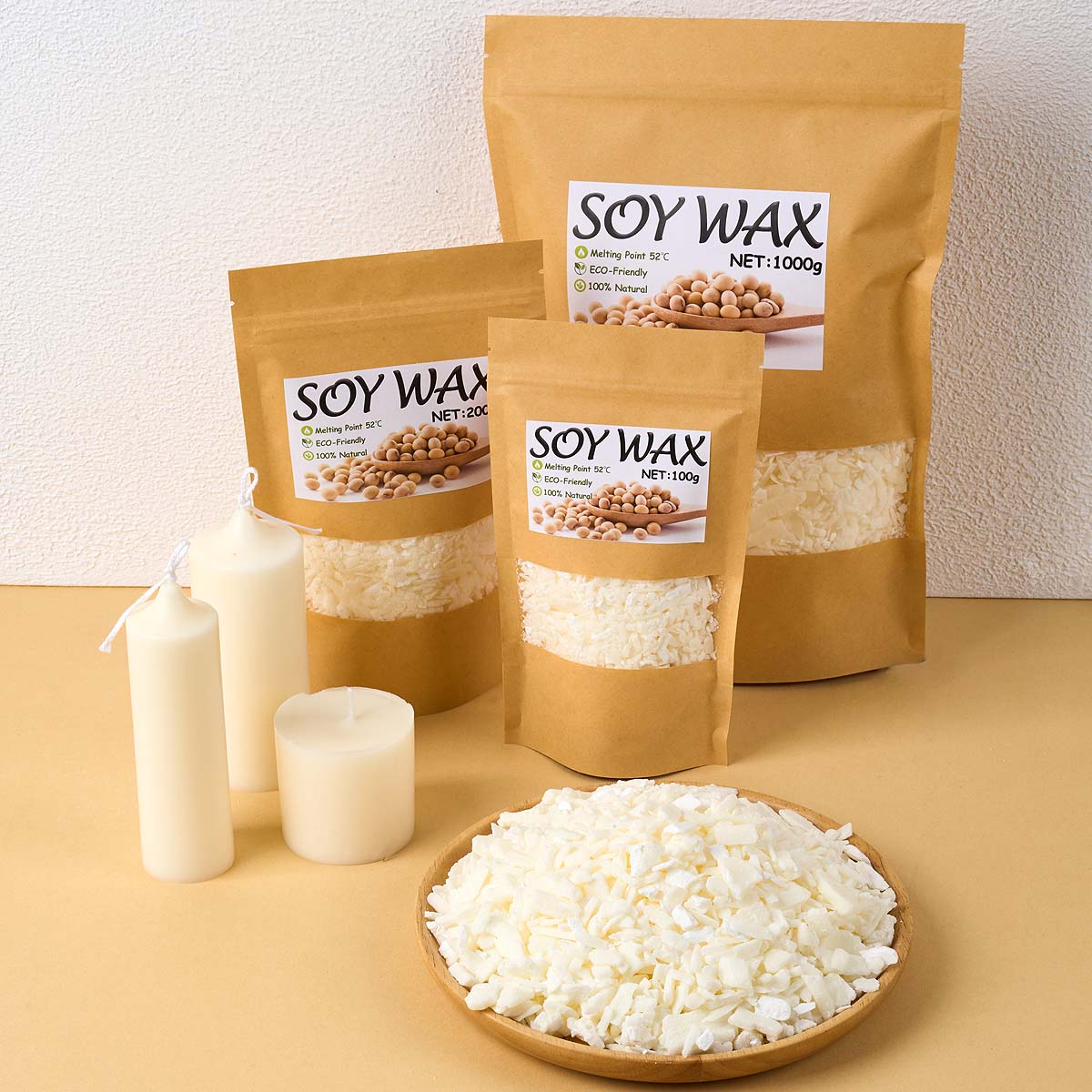 1 ปอนด์ขี้ผึ้งถั่วเหลืองสีขาวบ - Xmas Candle Making บทวิจารณ์และราคา
