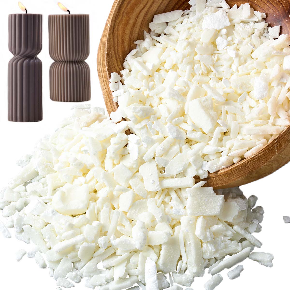 1 ปอนด์ขี้ผึ้งถั่วเหลืองสีขาวบ - Xmas Candle Making บทวิจารณ์และราคา