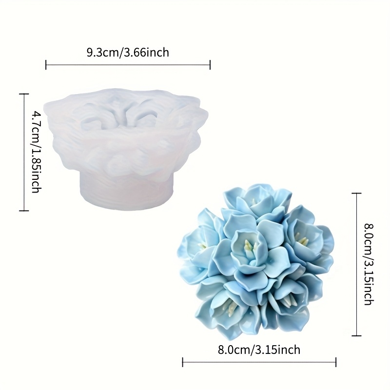 แม่พิมพ์ซิลิโคนเทียนดอกไฮเดรนเ - Candle Making Equipment บทวิจารณ์และราคา