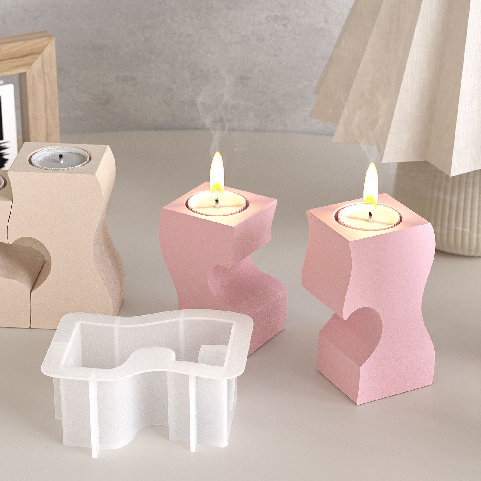 S หัวใจแท่งเทียนแม่พิมพ์ซิลิโค - Candle Making Equipment บทวิจารณ์และราคา