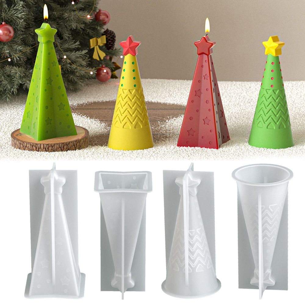 แม่พิมพ์เทียนซิลิโคนรูปกรวยคริ - Candle Making Kit Xmas บทวิจารณ์และราคา