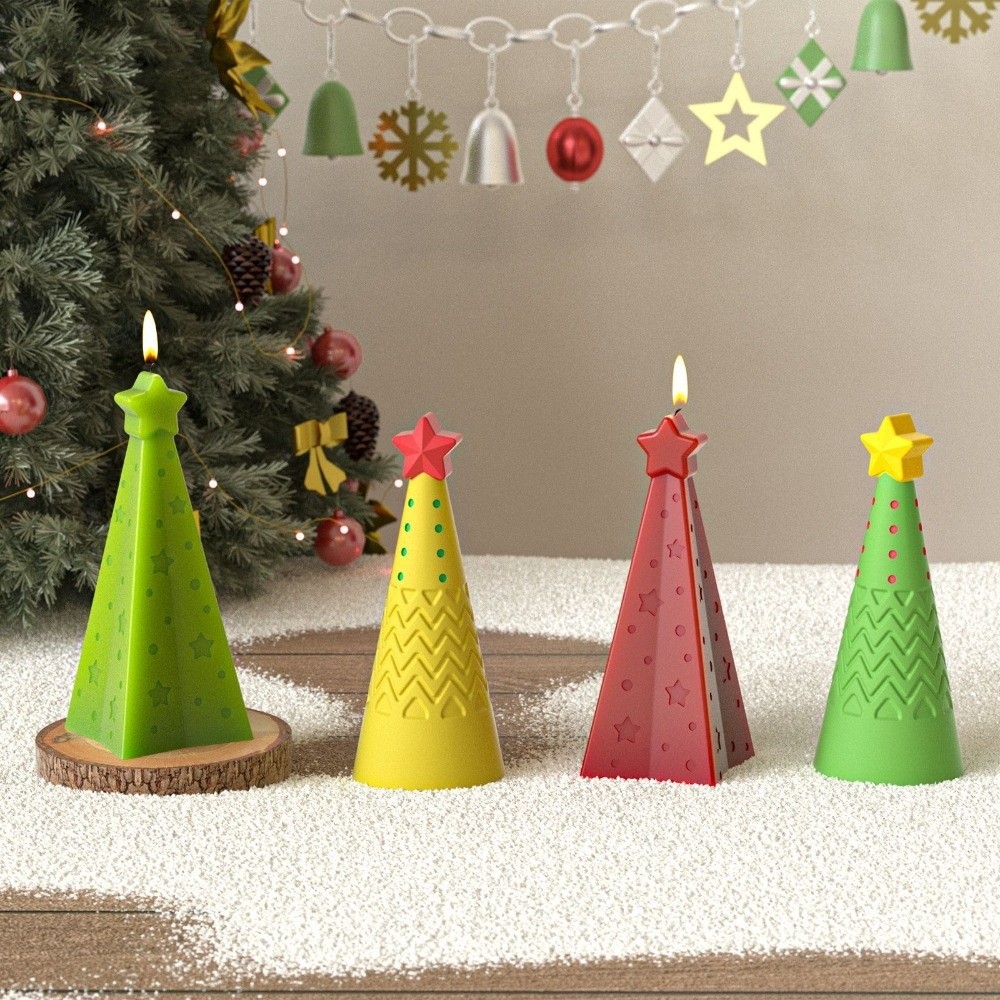 แม่พิมพ์เทียนซิลิโคนรูปกรวยคริ - Candle Making Kit Xmas บทวิจารณ์และราคา