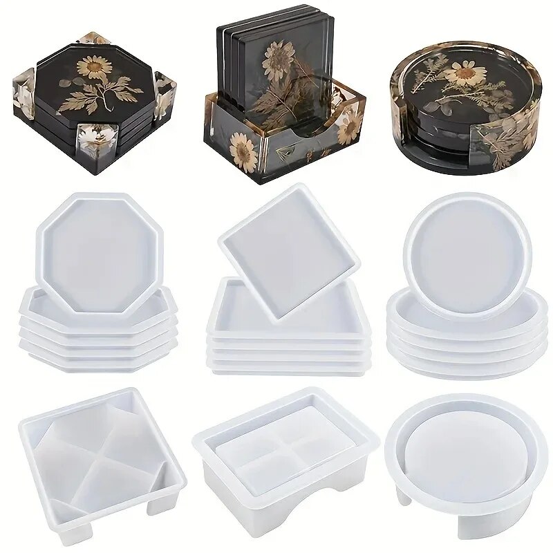 Coaster เรซินแม่พิมพ์ชุดรวม 1  - Candle Making Equipment บทวิจารณ์และราคา