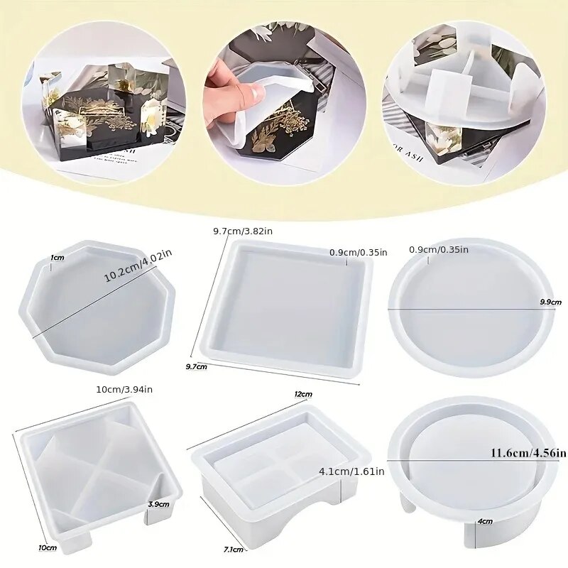 Coaster เรซินแม่พิมพ์ชุดรวม 1  - Candle Making Equipment บทวิจารณ์และราคา