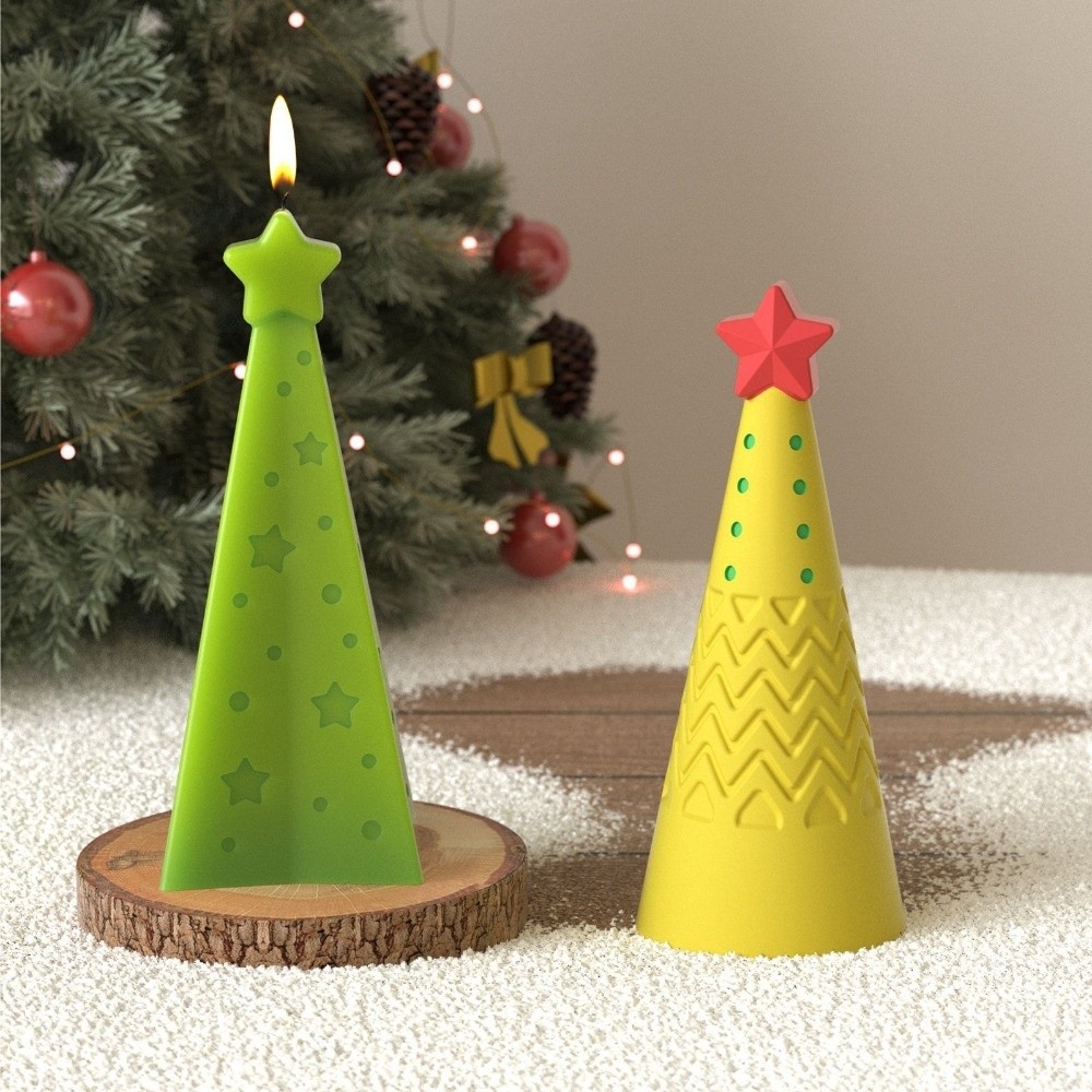 แม่พิมพ์เทียนซิลิโคนรูปกรวยคริ - Candle Making Kit Xmas บทวิจารณ์และราคา