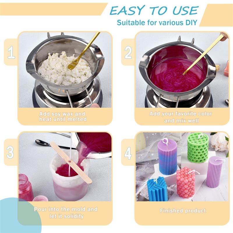 100/500g/1kg ขี้ผึ้งถั่วเหลือง - Xmas Candle Making บทวิจารณ์และราคา