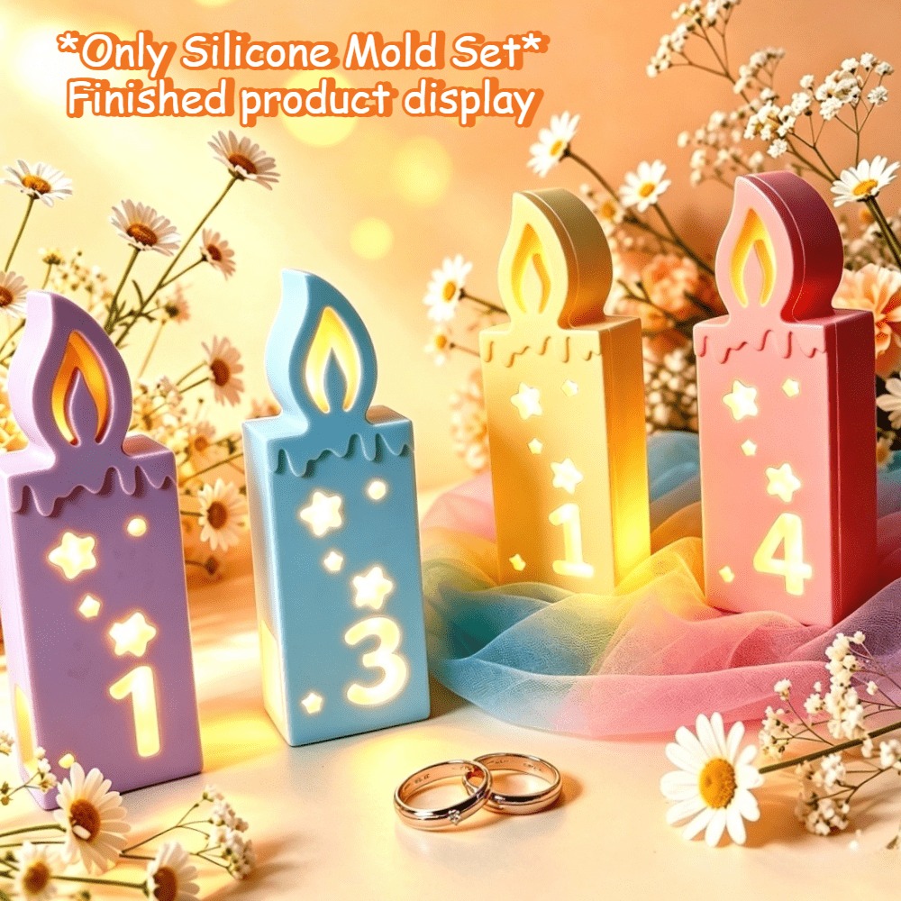 ชุดแม่พิมพ์เทียนซิลิโคนรูปตัวเ - Candle Making Kit Xmas บทวิจารณ์และราคา