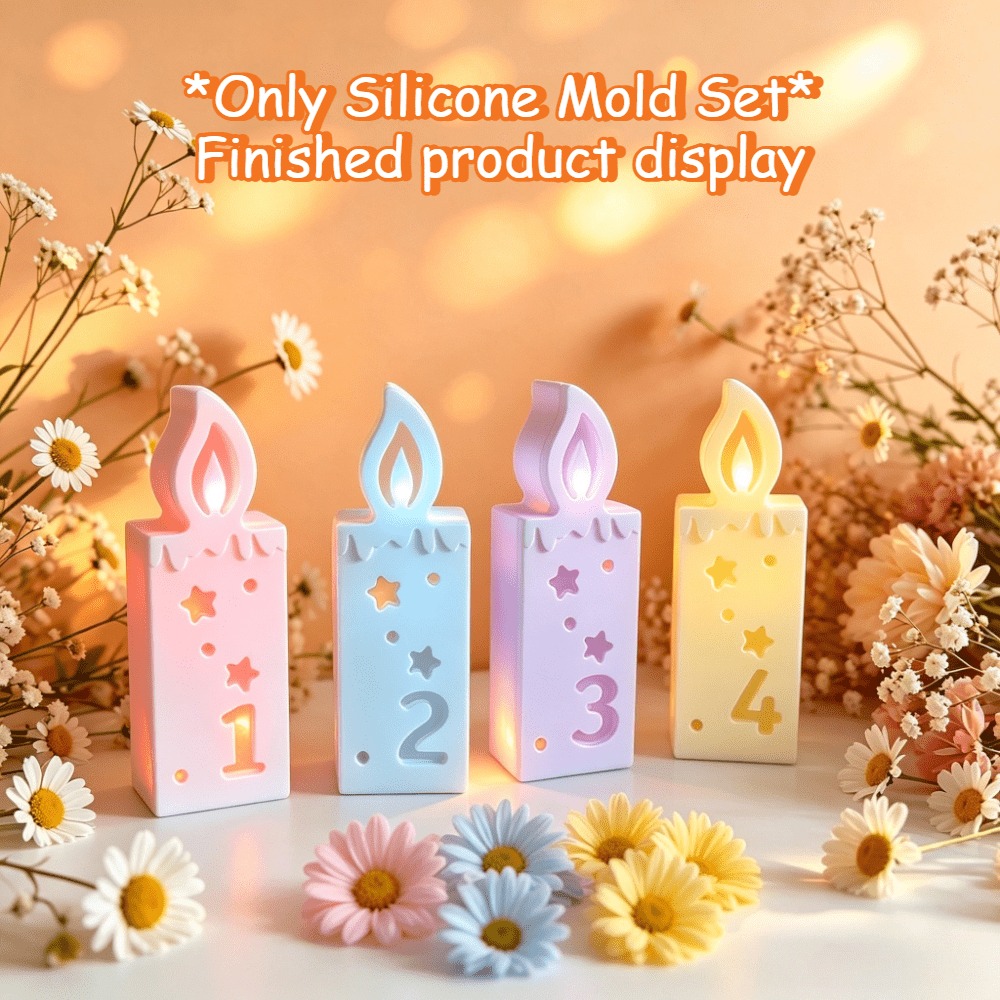 ชุดแม่พิมพ์เทียนซิลิโคนรูปตัวเ - Candle Making Kit Xmas บทวิจารณ์และราคา